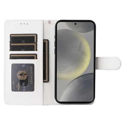 Samsung Galaxy S24+ 5G Diamond Lattice Leather Flip Phone Case - Durable and Convenient Holder with Precision Cutouts