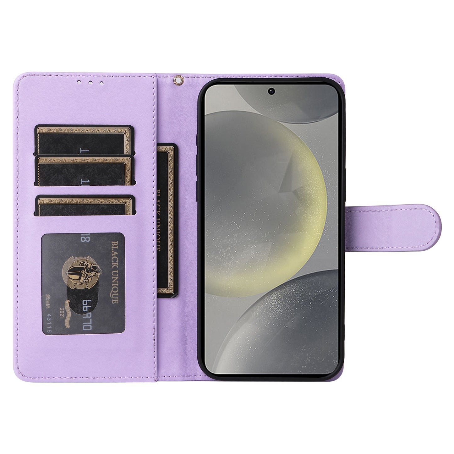 Samsung Galaxy S24+ 5G Diamond Lattice Leather Flip Phone Case - Durable and Convenient Holder with Precision Cutouts