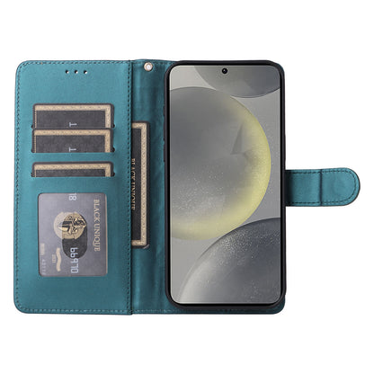 Samsung Galaxy S24+ 5G Diamond Lattice Leather Flip Phone Case - Durable and Convenient Holder with Precision Cutouts