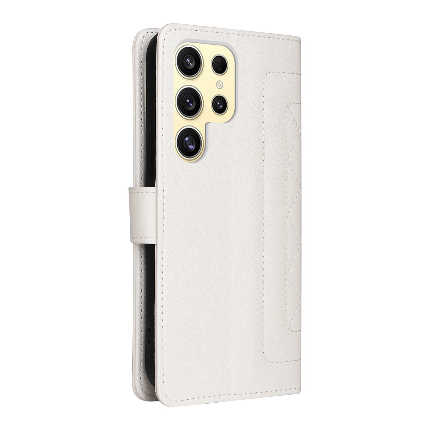Samsung Galaxy S24 Ultra 5G Diamond Lattice Leather Flip Phone Case - Durable and Convenient Holder with Precision Cutouts