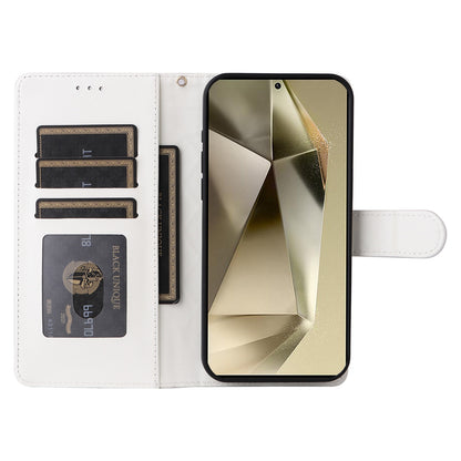 Samsung Galaxy S24 Ultra 5G Diamond Lattice Leather Flip Phone Case - Durable and Convenient Holder with Precision Cutouts