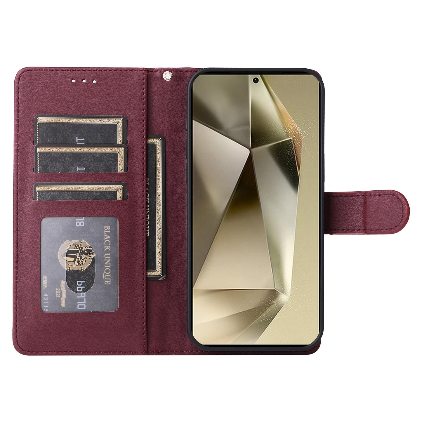 Samsung Galaxy S24 Ultra 5G Diamond Lattice Leather Flip Phone Case - Durable and Convenient Holder with Precision Cutouts