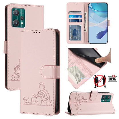 Motorola Moto X40 Cat and Rat Embossed Pattern, RFID Leather Phone Case with Lanyard, Kickstand, and Wallet Features