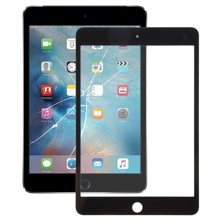 iPad Mini 4 Front Screen Outer Glass Lens Replacement with OCA Adhesive (Black) - Repair Your Device Today!