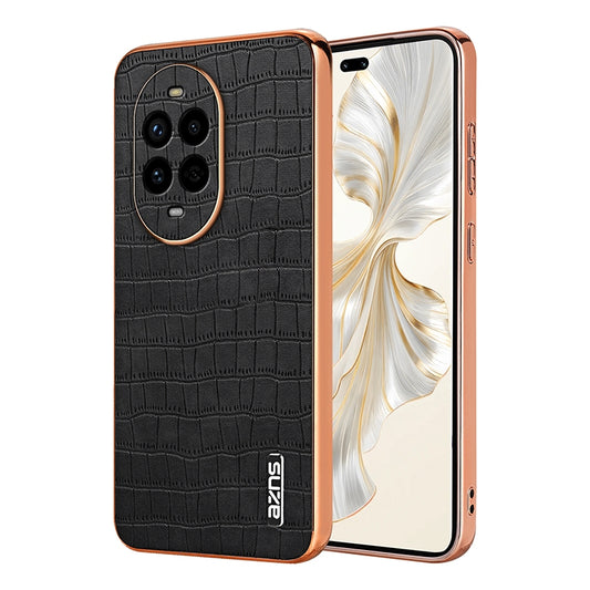 Huawei nova 13 Pro Luxury Case - Electroplated Frame, Crocodile Texture Leather, Full Coverage Protection, Anti-Fingerprint & Shockproof