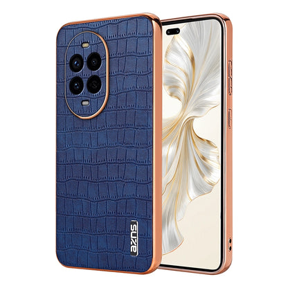 Huawei nova 13 Pro Luxury Case - Electroplated Frame, Crocodile Texture Leather, Full Coverage Protection, Anti-Fingerprint & Shockproof