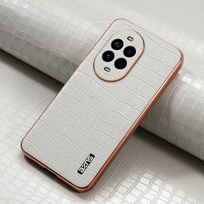 Huawei nova 13 Pro Luxury Case - Electroplated Frame, Crocodile Texture Leather, Full Coverage Protection, Anti-Fingerprint & Shockproof