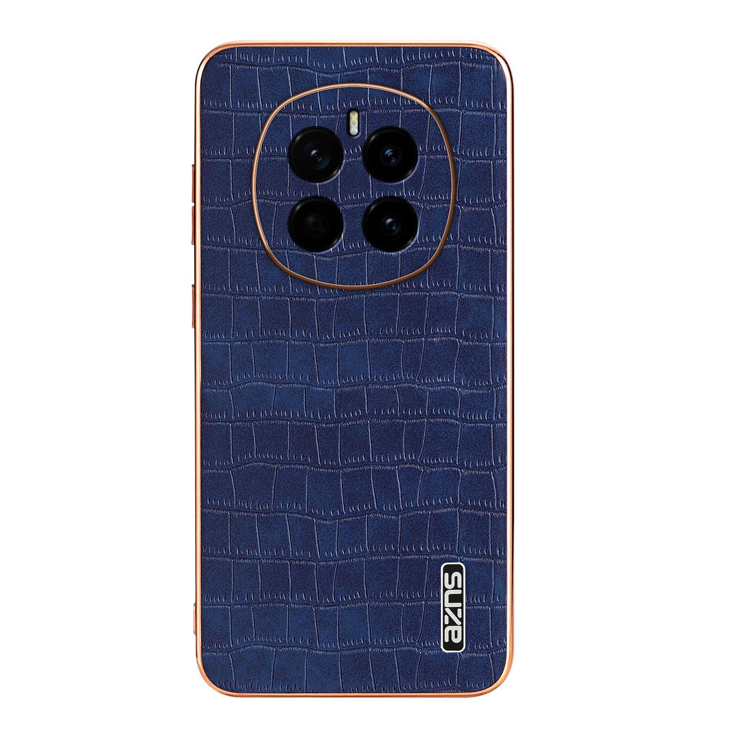 Honor Magic7 Luxury Case - Electroplated Frame, Crocodile Texture Leather, Full Coverage Protection, Anti-Fingerprint & Shockproof