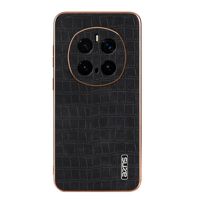 Honor Magic7 Pro Luxury Case - Electroplated Frame, Crocodile Texture Leather, Full Coverage Protection, Anti-Fingerprint & Shockproof