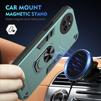 Shockproof Itel S23 Phone Case with 360° Rotatable Metal Ring Holder, Magnetic Car Mount Stand, Ultra-Thin PC & Silicone Protection Cover