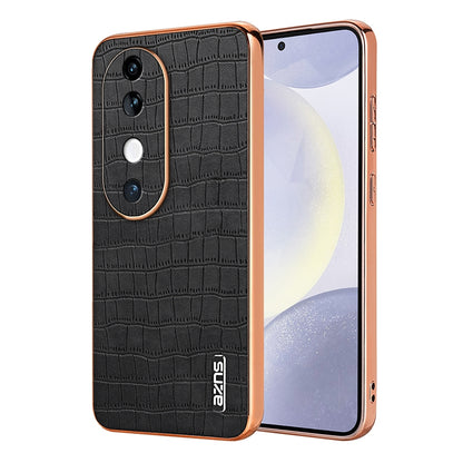 vivo S19 Luxury Case - Electroplated Frame, Crocodile Texture Leather, Full Coverage Protection, Anti-Fingerprint & Shockproof