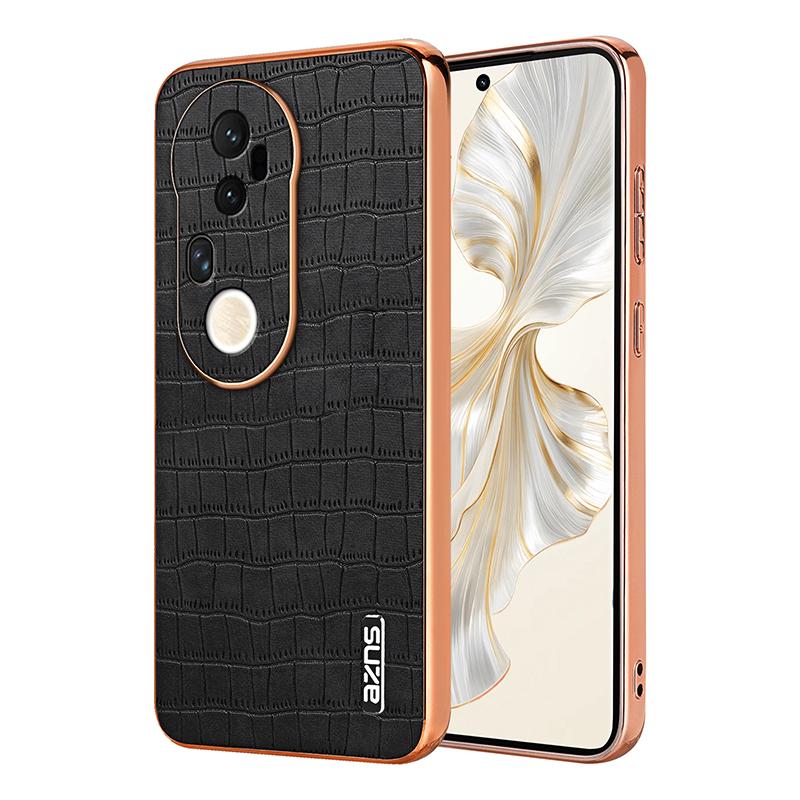 vivo S20 Pro Luxury Case - Electroplated Frame, Crocodile Texture Leather, Full Coverage Protection, Anti-Fingerprint & Shockproof