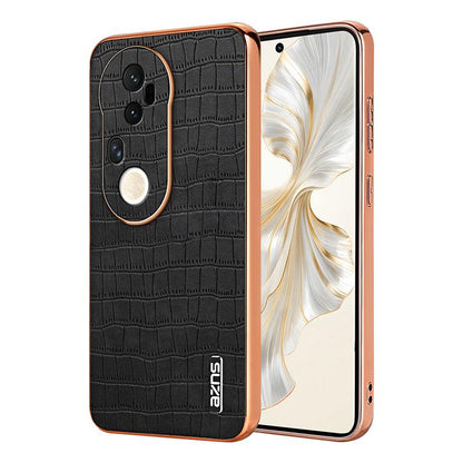 vivo S20 Pro Luxury Case - Electroplated Frame, Crocodile Texture Leather, Full Coverage Protection, Anti-Fingerprint & Shockproof