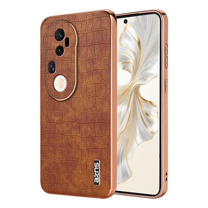 vivo S20 Pro Luxury Case - Electroplated Frame, Crocodile Texture Leather, Full Coverage Protection, Anti-Fingerprint & Shockproof