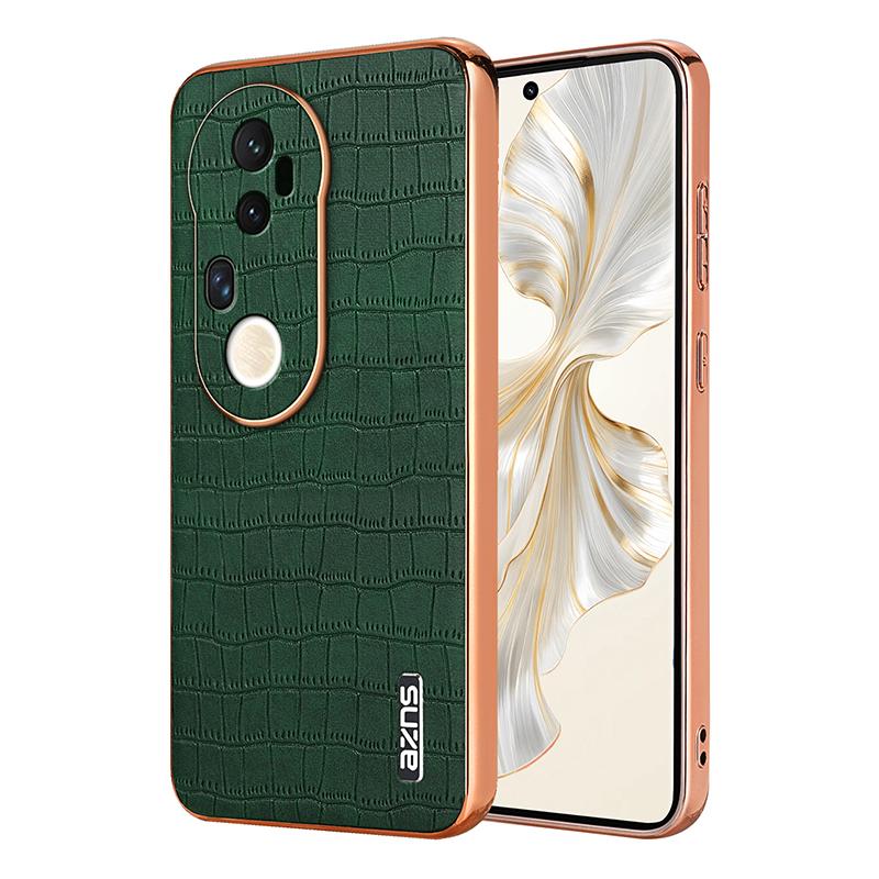 vivo S20 Pro Luxury Case - Electroplated Frame, Crocodile Texture Leather, Full Coverage Protection, Anti-Fingerprint & Shockproof