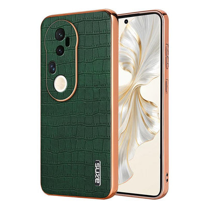 vivo S20 Pro Luxury Case - Electroplated Frame, Crocodile Texture Leather, Full Coverage Protection, Anti-Fingerprint & Shockproof