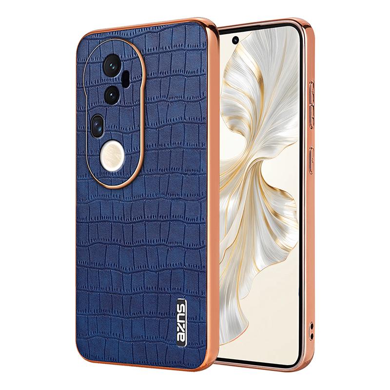 vivo S20 Pro Luxury Case - Electroplated Frame, Crocodile Texture Leather, Full Coverage Protection, Anti-Fingerprint & Shockproof