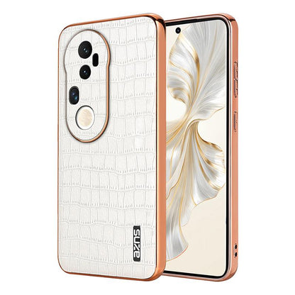 vivo S20 Pro Luxury Case - Electroplated Frame, Crocodile Texture Leather, Full Coverage Protection, Anti-Fingerprint & Shockproof