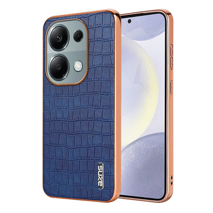 Redmi Note 13 Pro 4G Luxury Case - Electroplated Frame, Crocodile Texture Leather, Full Coverage Protection, Anti-Fingerprint & Shockproof