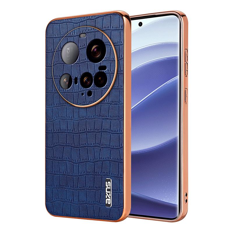 Xiaomi 15 Ultra Luxury Case - Electroplated Frame, Crocodile Texture Leather, Full Coverage Protection, Anti-Fingerprint & Shockproof