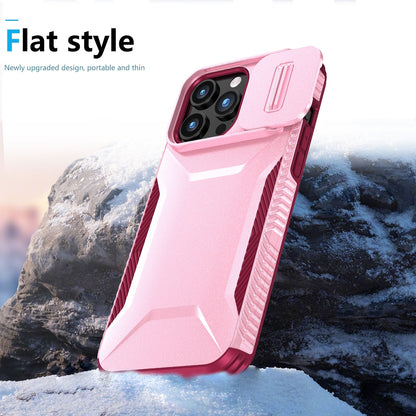 iPhone 15 Pro Max Phone Case with Sliding Camshield | Military-Grade TPU & PC Protective Anti-Scratch Anti-Skid Cover, Durable Shockproof Design