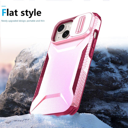 iPhone 15 Phone Case with Sliding Camshield | Military-Grade TPU & PC Protective Anti-Scratch Anti-Skid Cover, Durable Shockproof Design