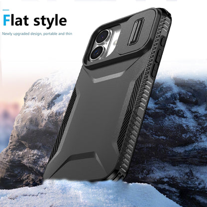 iPhone 16 Plus Phone Case with Sliding Camshield | Military-Grade TPU & PC Protective Anti-Scratch Anti-Skid Cover, Durable Shockproof Design