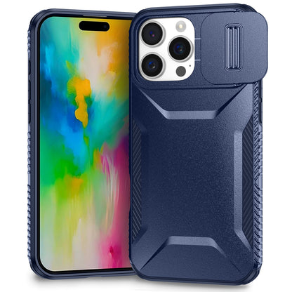 iPhone 16 Pro Max Phone Case with Sliding Camshield | Military-Grade TPU & PC Protective Anti-Scratch Anti-Skid Cover, Durable Shockproof Design