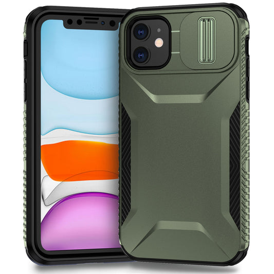 iPhone 11 Phone Case with Sliding Camshield | Military-Grade TPU & PC Protective Anti-Scratch Anti-Skid Cover, Durable Shockproof Design
