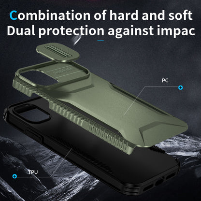 iPhone 11 Phone Case with Sliding Camshield | Military-Grade TPU & PC Protective Anti-Scratch Anti-Skid Cover, Durable Shockproof Design