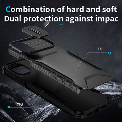 iPhone 11 Phone Case with Sliding Camshield | Military-Grade TPU & PC Protective Anti-Scratch Anti-Skid Cover, Durable Shockproof Design