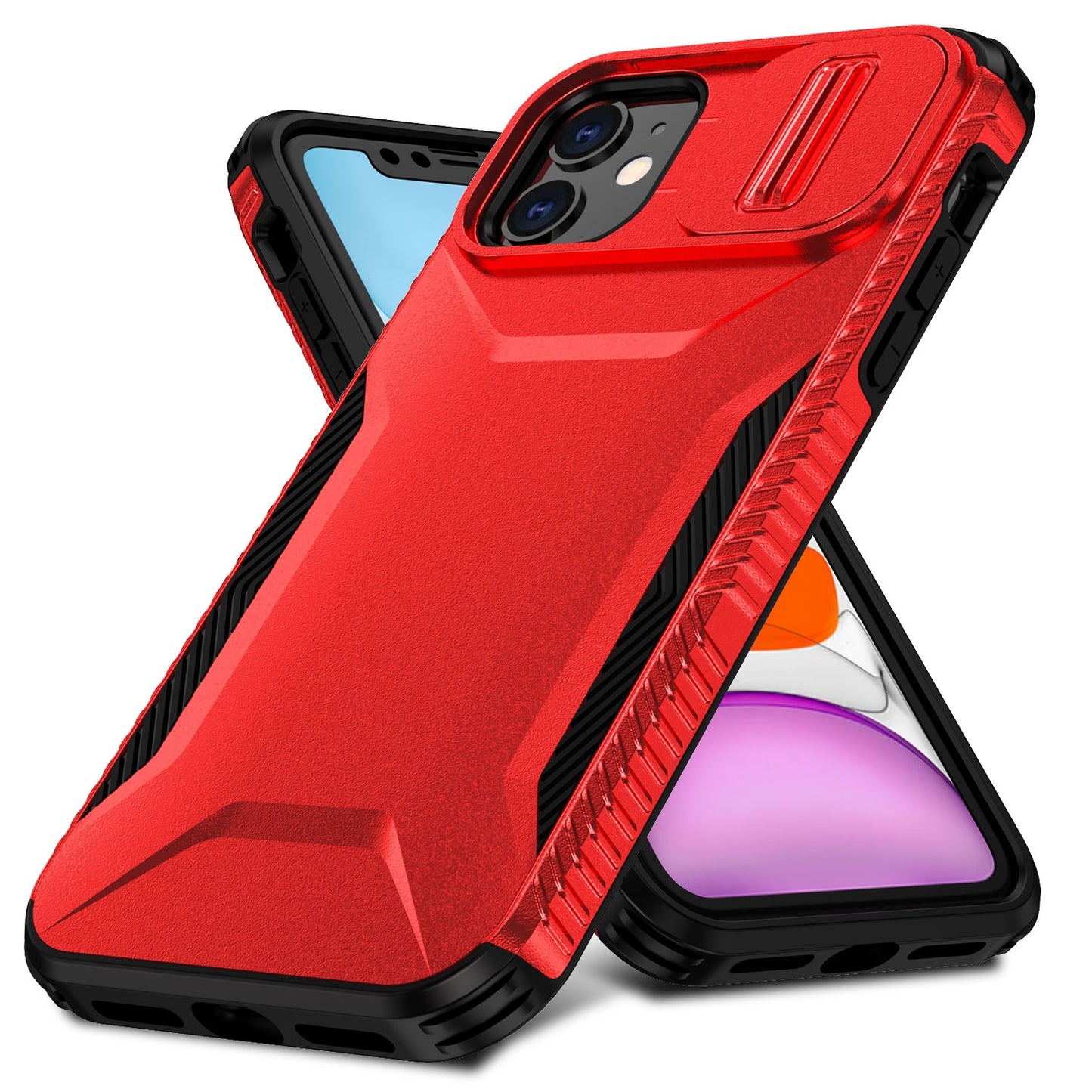 iPhone 11 Phone Case with Sliding Camshield | Military-Grade TPU & PC Protective Anti-Scratch Anti-Skid Cover, Durable Shockproof Design