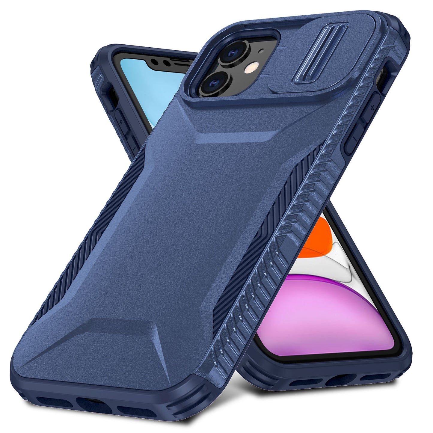 iPhone 11 Phone Case with Sliding Camshield | Military-Grade TPU & PC Protective Anti-Scratch Anti-Skid Cover, Durable Shockproof Design