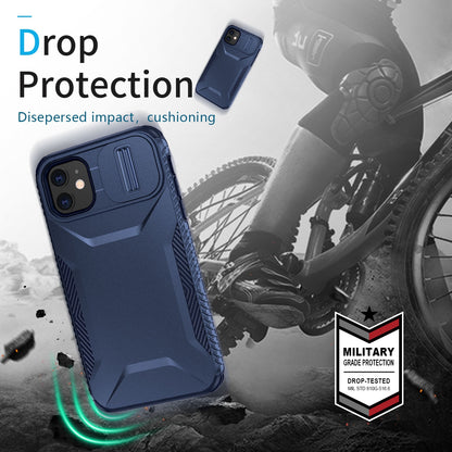 iPhone 11 Phone Case with Sliding Camshield | Military-Grade TPU & PC Protective Anti-Scratch Anti-Skid Cover, Durable Shockproof Design