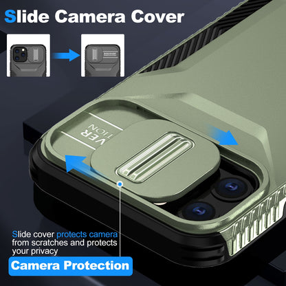 iPhone 11 Pro Phone Case with Sliding Camshield | Military-Grade TPU & PC Protective Anti-Scratch Anti-Skid Cover, Durable Shockproof Design