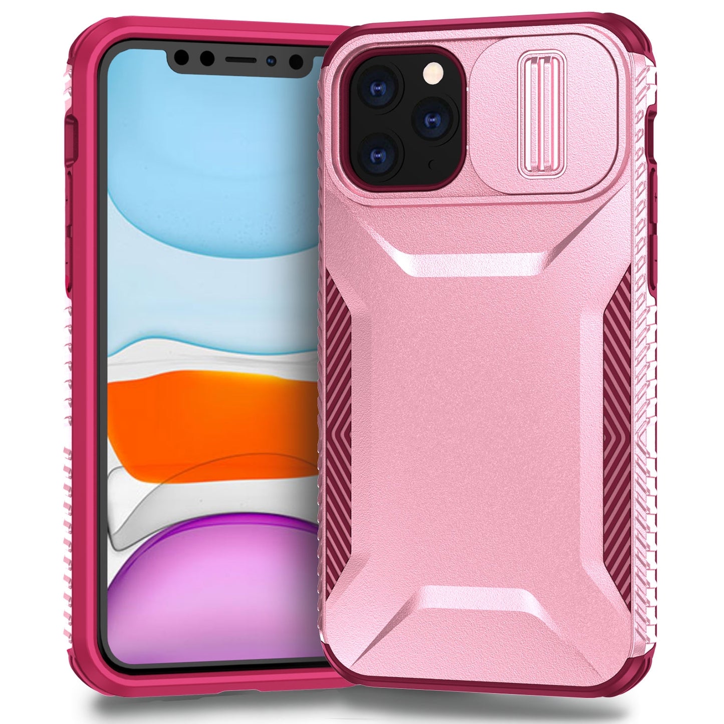 iPhone 11 Pro Phone Case with Sliding Camshield | Military-Grade TPU & PC Protective Anti-Scratch Anti-Skid Cover, Durable Shockproof Design