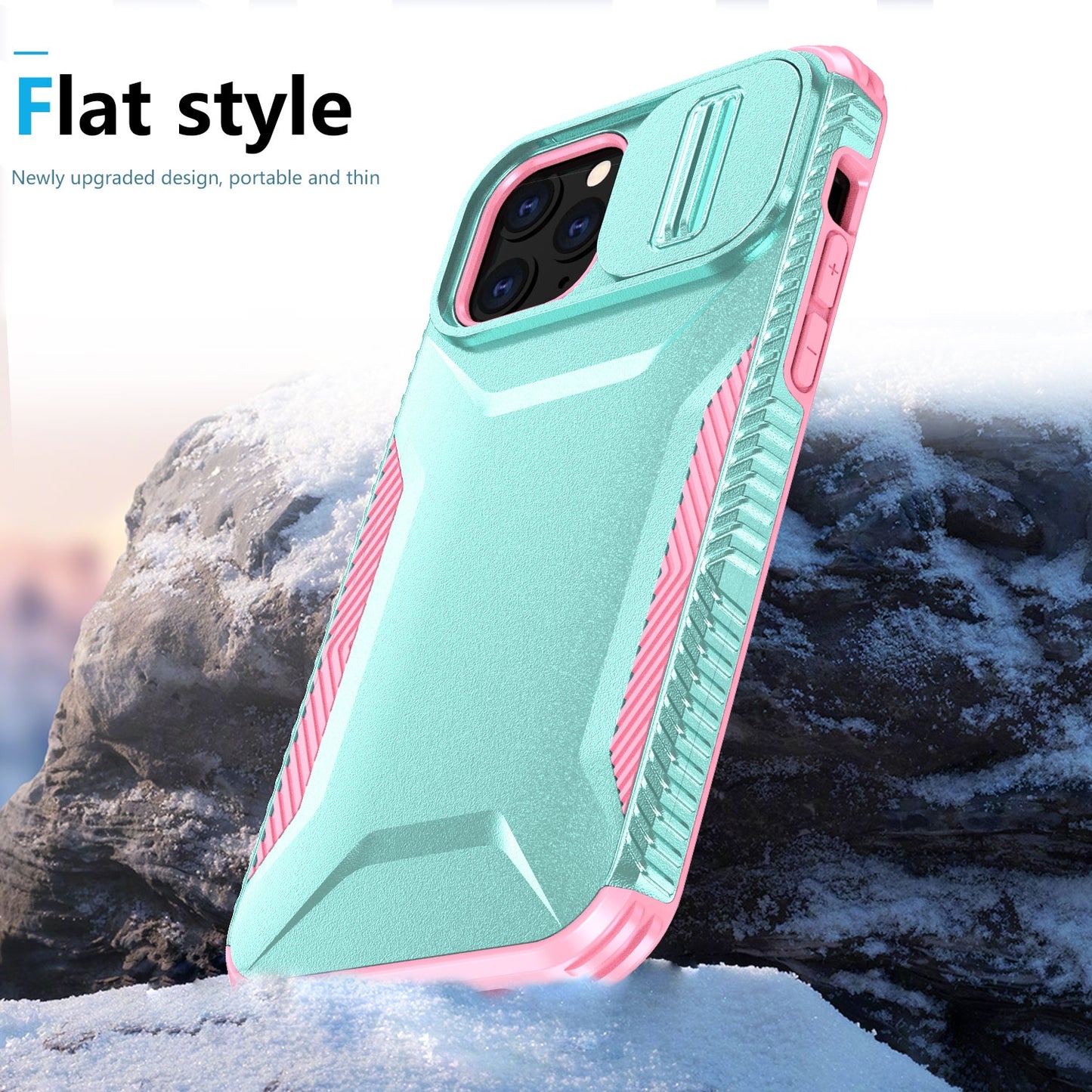 iPhone 11 Pro Phone Case with Sliding Camshield | Military-Grade TPU & PC Protective Anti-Scratch Anti-Skid Cover, Durable Shockproof Design