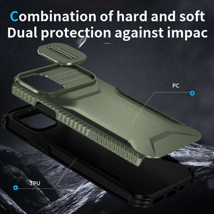 iPhone 11 Pro Max Phone Case with Sliding Camshield | Military-Grade TPU & PC Protective Anti-Scratch Anti-Skid Cover, Durable Shockproof Design