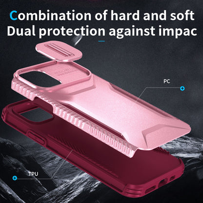 iPhone 11 Pro Max Phone Case with Sliding Camshield | Military-Grade TPU & PC Protective Anti-Scratch Anti-Skid Cover, Durable Shockproof Design