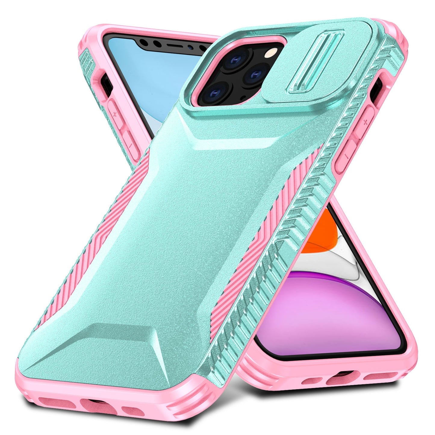 iPhone 11 Pro Max Phone Case with Sliding Camshield | Military-Grade TPU & PC Protective Anti-Scratch Anti-Skid Cover, Durable Shockproof Design