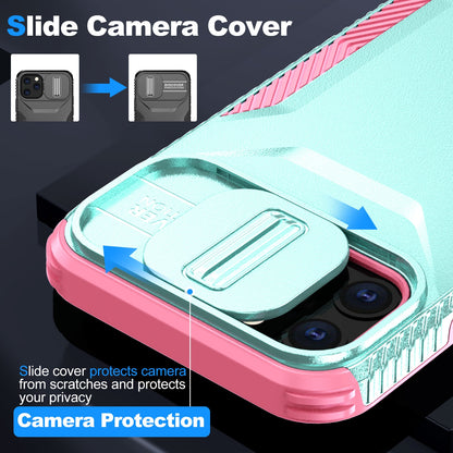 iPhone 11 Pro Max Phone Case with Sliding Camshield | Military-Grade TPU & PC Protective Anti-Scratch Anti-Skid Cover, Durable Shockproof Design