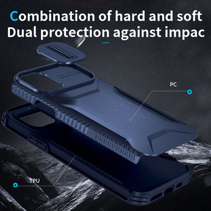 iPhone 11 Pro Max Phone Case with Sliding Camshield | Military-Grade TPU & PC Protective Anti-Scratch Anti-Skid Cover, Durable Shockproof Design