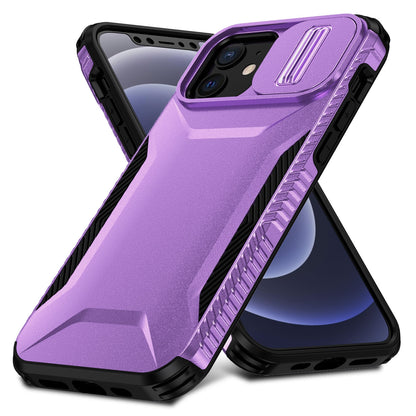 iPhone 12 Phone Case with Sliding Camshield | Military-Grade TPU & PC Protective Anti-Scratch Anti-Skid Cover, Durable Shockproof Design