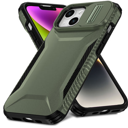 iPhone 13 Phone Case with Sliding Camshield | Military-Grade TPU & PC Protective Anti-Scratch Anti-Skid Cover, Durable Shockproof Design