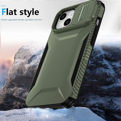 iPhone 14 Phone Case with Sliding Camshield | Military-Grade TPU & PC Protective Anti-Scratch Anti-Skid Cover, Durable Shockproof Design