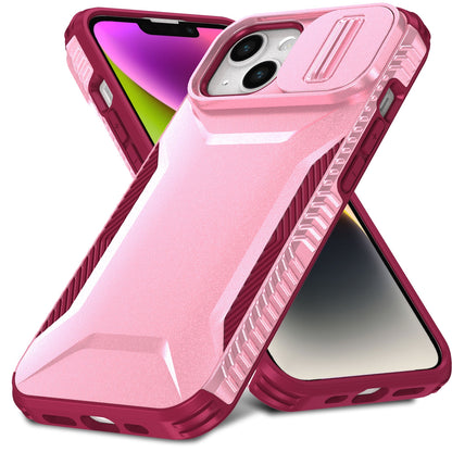 iPhone 13 Phone Case with Sliding Camshield | Military-Grade TPU & PC Protective Anti-Scratch Anti-Skid Cover, Durable Shockproof Design