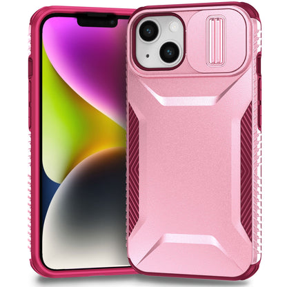 iPhone 14 Phone Case with Sliding Camshield | Military-Grade TPU & PC Protective Anti-Scratch Anti-Skid Cover, Durable Shockproof Design