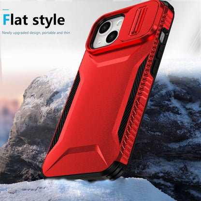 iPhone 13 Phone Case with Sliding Camshield | Military-Grade TPU & PC Protective Anti-Scratch Anti-Skid Cover, Durable Shockproof Design