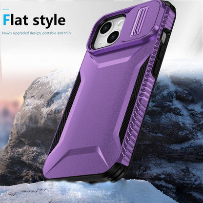 iPhone 14 Phone Case with Sliding Camshield | Military-Grade TPU & PC Protective Anti-Scratch Anti-Skid Cover, Durable Shockproof Design