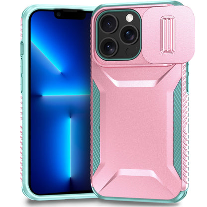 iPhone 13 Pro Phone Case with Sliding Camshield | Military-Grade TPU & PC Protective Anti-Scratch Anti-Skid Cover, Durable Shockproof Design